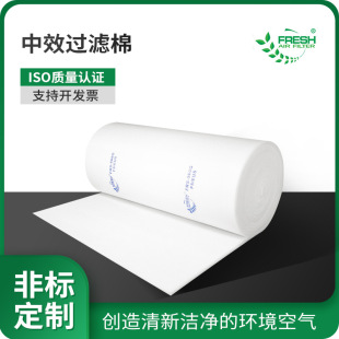 Thickened High-Density Ceiling Dust-Proof Filter Cotton for Painting Workshops, Flame-Retardant Medium-Efficiency Filter Cotton for Spray Paint Booths