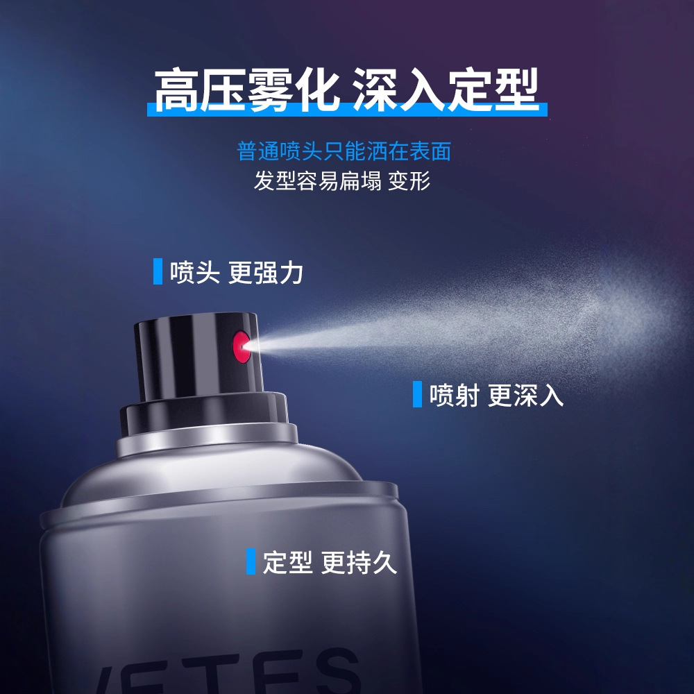 Men's hair spray, moisturizing gel, wax, long-term effect 3