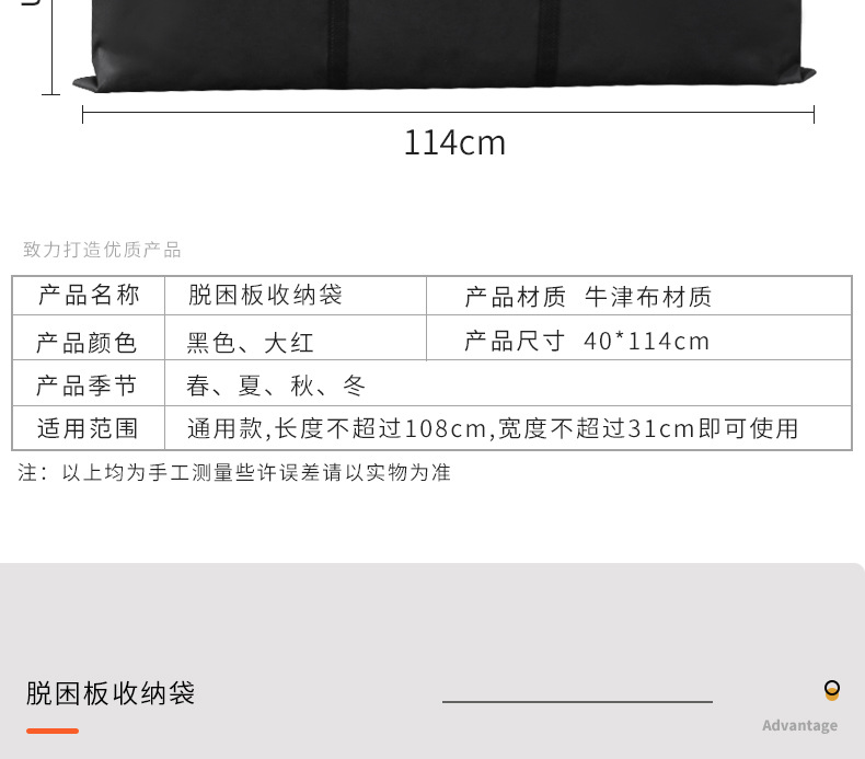 Emergency escape board bag