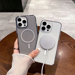 新款行李箱條紋適用iPhone15pro max蘋果14手機殼13/12軟殼磁吸殼