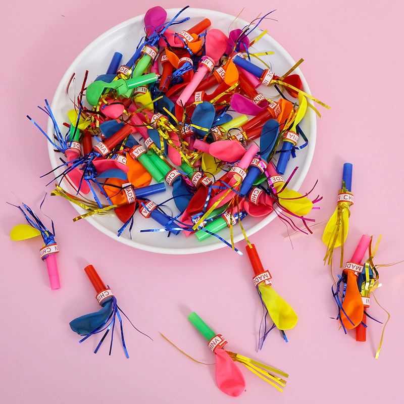 Золотой свисток воздушный шар детские праздничные атрибуты клоунский реквизит оптом латексный шар