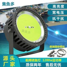 LED集鱼灯1200瓦鱼聚鱼引鱼鱿鱼探照灯户外防水渔船灯具厂家