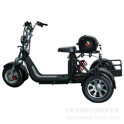 Us Warehouse Dropshipping Three-Wheeled Harley Electric Motorcycle for Convenient Travel, 60V Electric Vehicle with Msds Certification (Elektrikli motosikletlər) - black-60v20ah