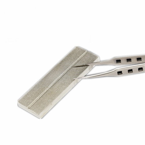 A Mao Easy Repair Diamond Whetstone for Sharpening Tweezers, Double-Sided Blade Sharpening and Repair Tool