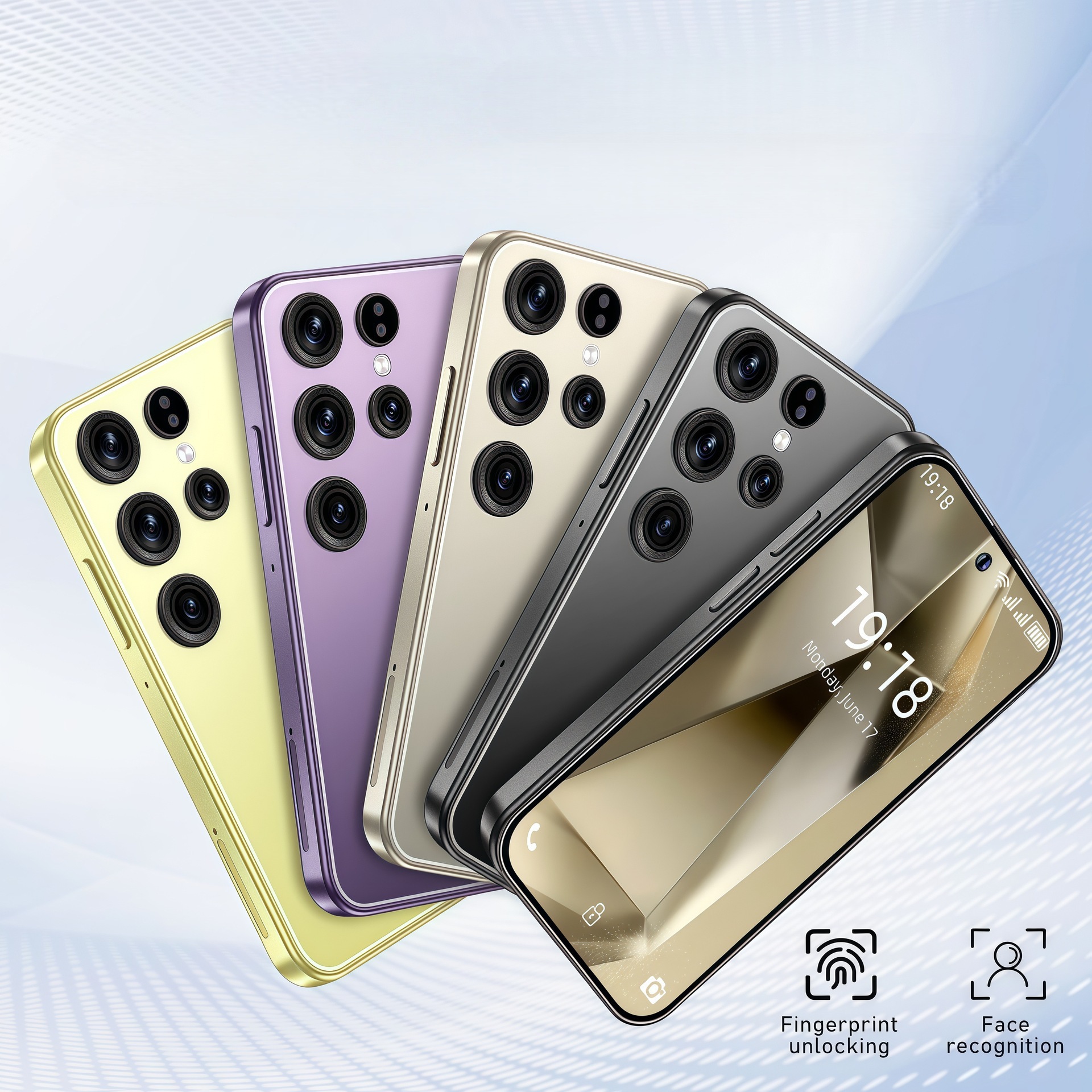 Cross-Border New S24 Uitra Mini Smartphone 16g Android 8.1 Dual Card Export S24 Small Mobile Phone