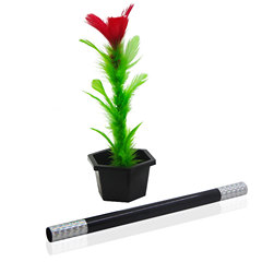Magic prop magic wand changes into flowers, empty pot appears with flowers, pot stick flowers, children's festival performance magic toy magic prop