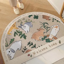 萌兔入戶絲圈門墊進門耐磨防滑抗造防塵可裁剪絲圈腳墊大門口地毯