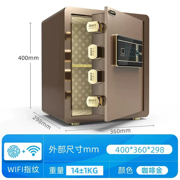 40 coffee gold wifi+fingerprint+password (remote unlock)