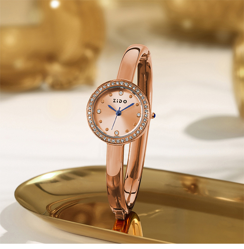 Quartz-armbanduhr Für Damen Mit Kleeblatt-motiv Und Rundem Design_voghion.com