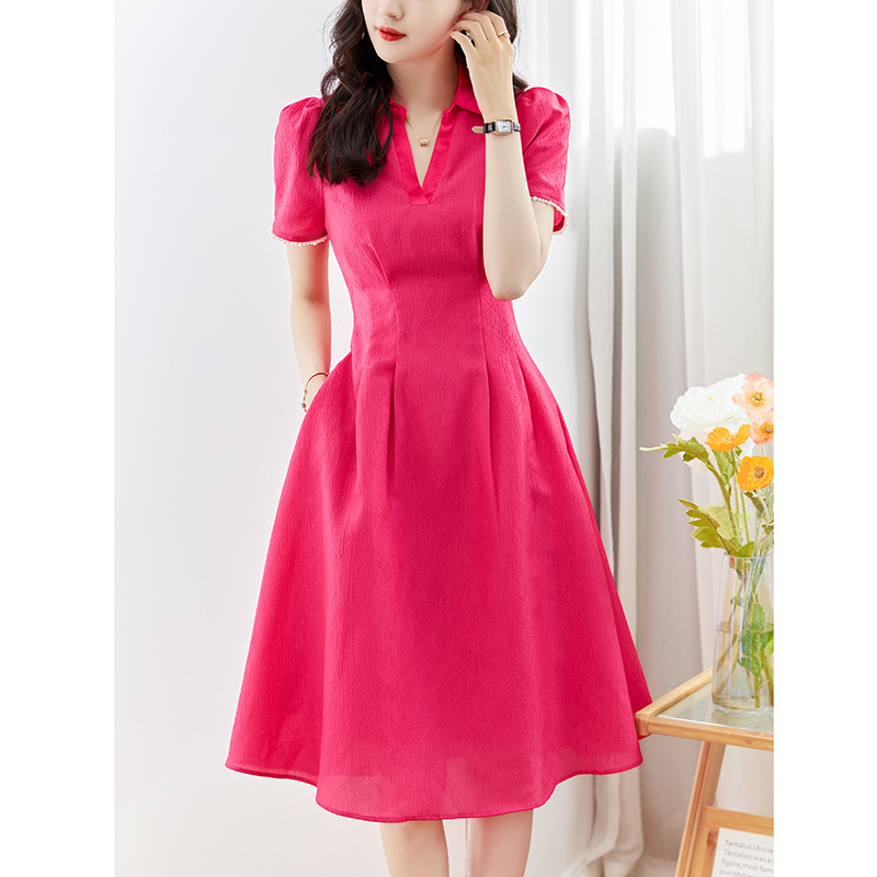 Đầm maxi nữ thắt eo mùa hè — 2311508 - Màu xanh da trời chi tiết 4