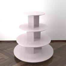 圆形中岛柜木质奶粉展示柜超市货架鞋展柜红酒货架母婴玩具陈列柜