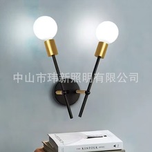 跨境北欧铁艺吸顶灯卧室灯过道走廊灯简约现代书房玄关LED吸顶灯