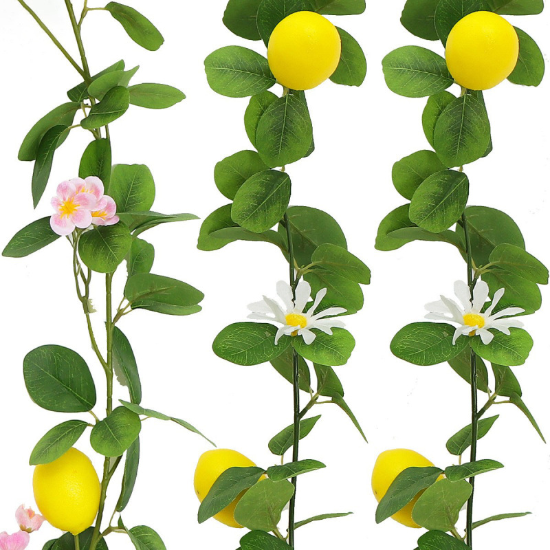 Cross-border Simulation Lemon Rattan Green Plant Daisy Green Leaf Simulation Rattan Mori Atmosphere Layout Simulation Rattan Cross-border Simulation Lemon Rattan Green Plant Daisy Green Leaf Simulation Rattan Mori Atmosphere Layout Simulation Rattan
