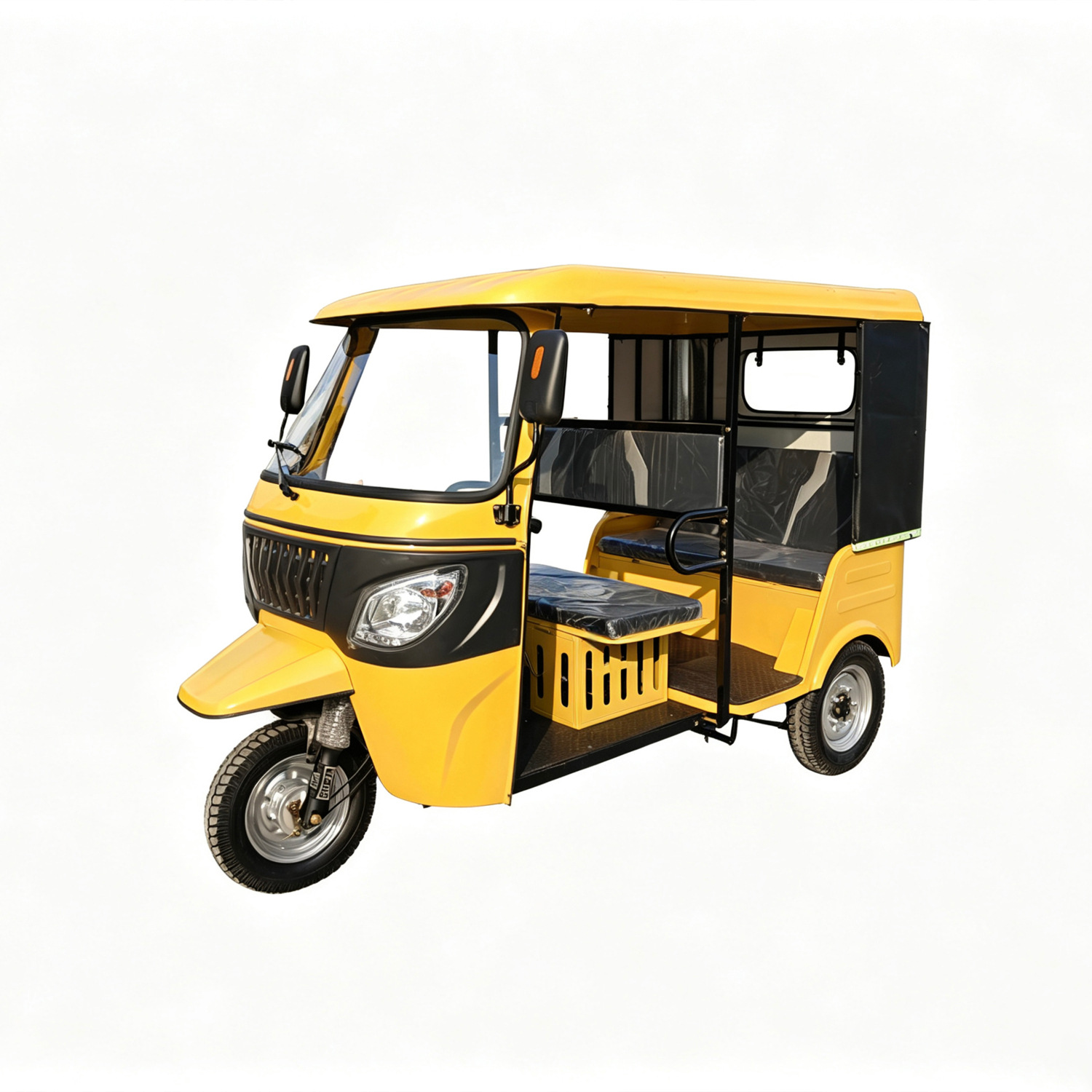 Passenger tricycle taxi, fuel-powered tricycle, multi-passenger tourist sightseeing tricycle, Bajaj tricycle