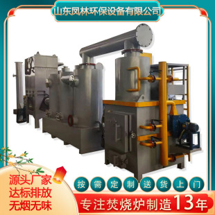 Animal Carcass Incinerator for Farms Large Pet Carcass Funeral Equipment Smokeless Cremation Furnace Manufacturer