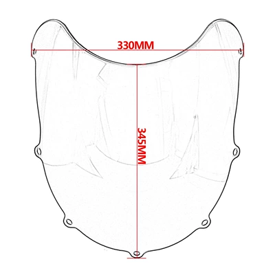 Motorcycle front windshield | for Suzuki Gsxr 600