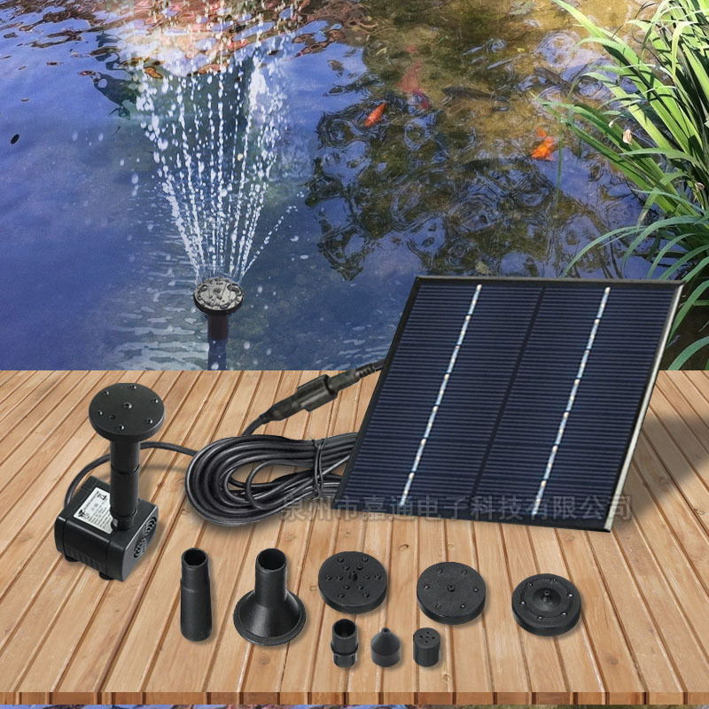 厂家太阳能喷泉景观喷泉直流无刷水泵JT-180-1.4W仅重190g
