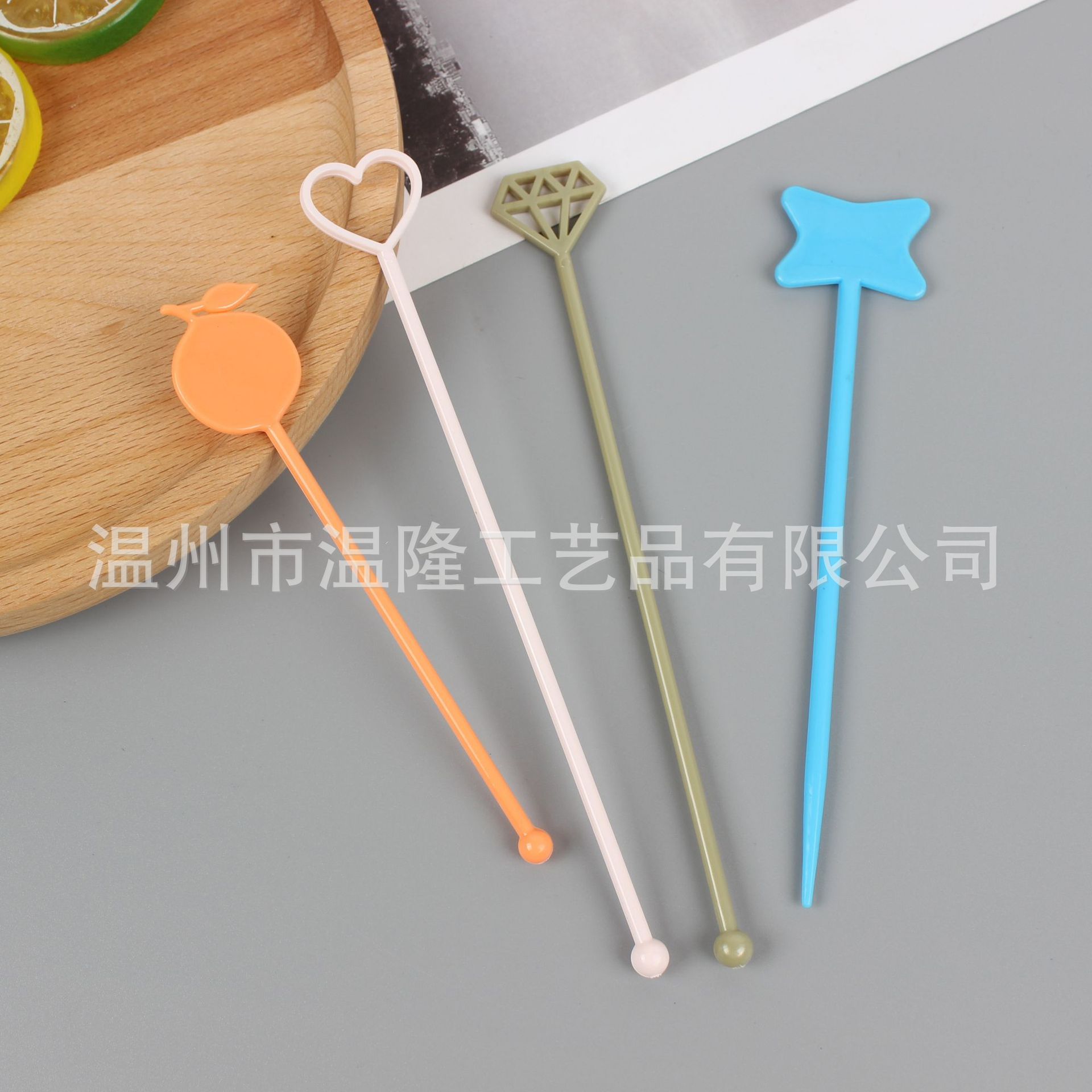 塑料透明调酒棒