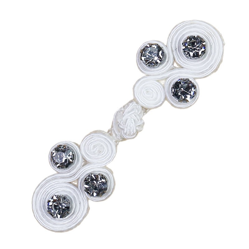 Miaoyi teje a mano cuatro turbinas de diamantes de color clavos hanfu cheongsam vestidos de botones fabricantes de venta directa Guofeng botones