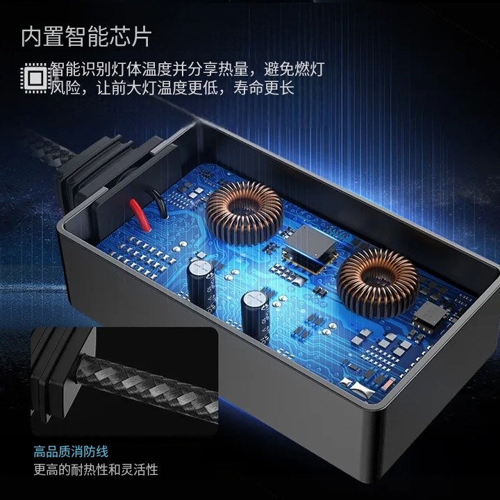 DGLS120w Faros de coche R16H1H4H7 LED Diodo impermeable 3750 Chip Faros delanteros