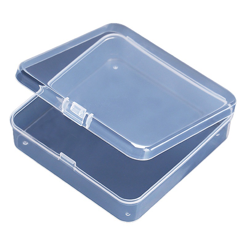 Caja de plástico caja transparente cuadrado PP Caja de Herramientas A95 hardware piezas pequeñas caja componentes accesorios caja de almacenamiento