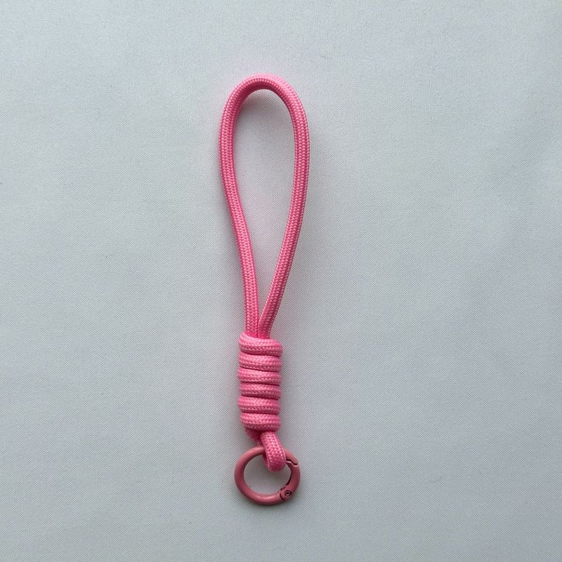 純色百合カラー巻き線創意携帯電話玩具キーホルダー編みひもストラップ紛失防止ロープ部品|undefined