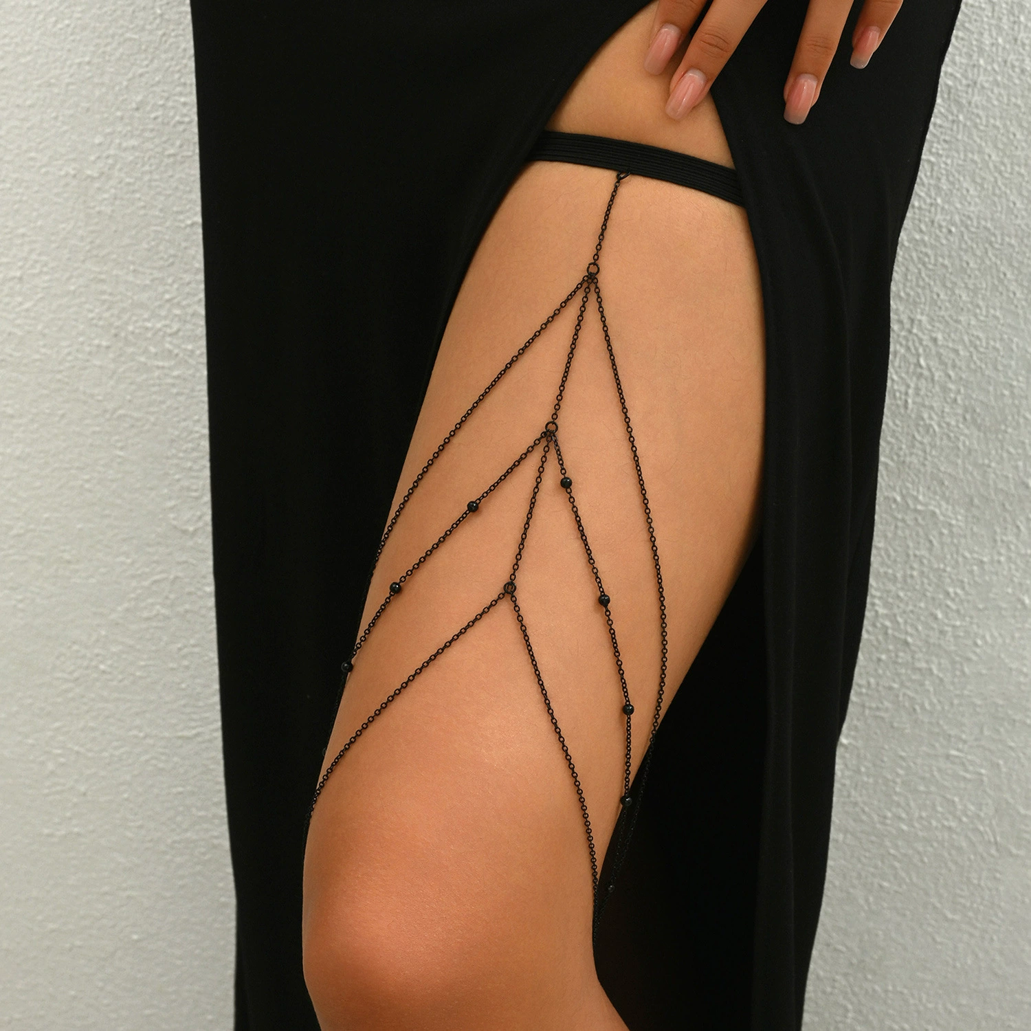 Бамбуковая одежда, как европейские и американские трансграничные украшения Сексуальная металлическая цепь с кисточками