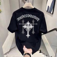 夏インカジュアルファッション多用途ルーズトップトレンディなアメリカンファッションブランドデザインプリント半袖Tシャツ男性と女性用