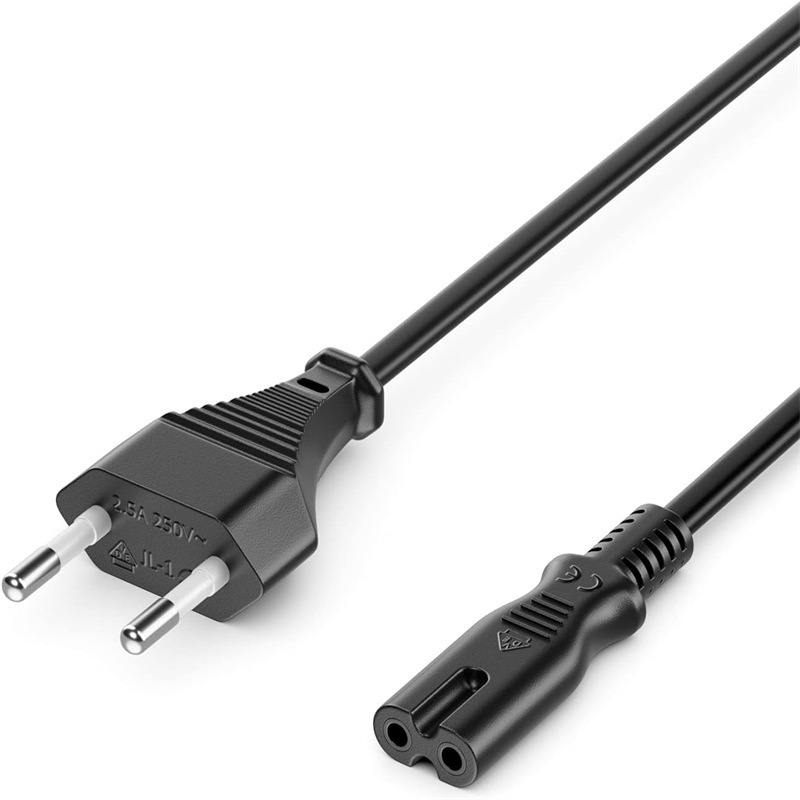 电源线C类型欧洲插头C7插座欧洲电源线小型电器电缆