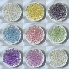 彩色高透蹦迪球多切面亚克力uv电镀散珠diy手链耳饰项链饰品配件