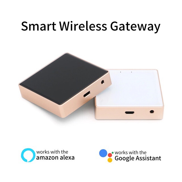 Foreign trade export graffiti intelligent wireless gateway Zigbee. 3.0 version Alexa aluminum alloy frame tempered glass
