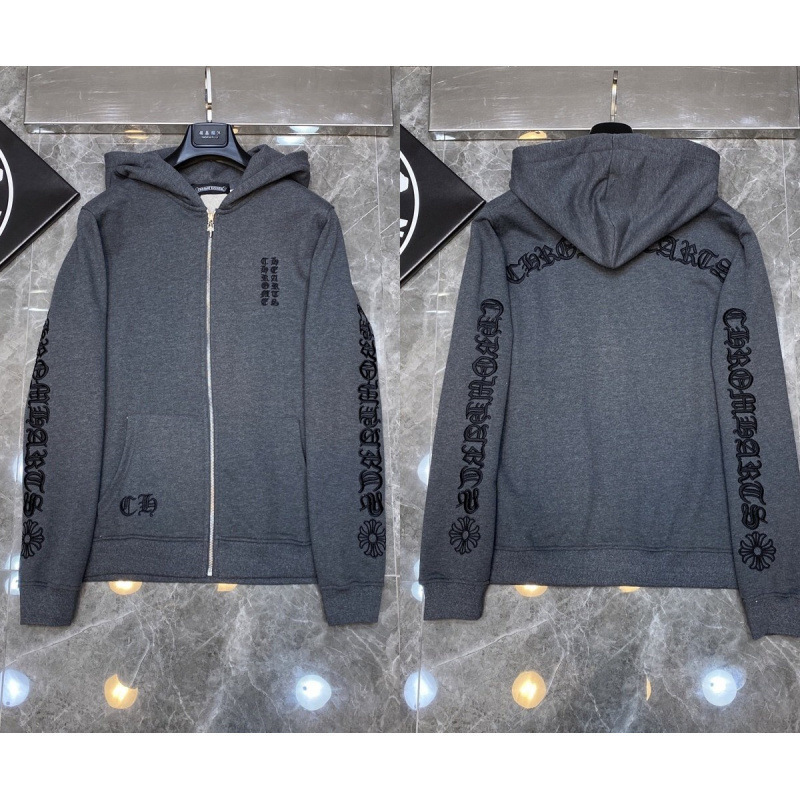 Chrome Heart Hoodie 克罗伈十字架连帽卫衣跨境宽松男女拉链帽衫|undefined