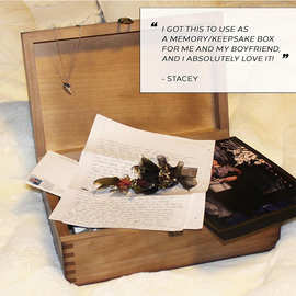 跨境外贸木质首饰盒 水晶收纳盒Wicca五芒星原木收纳箱wooden box