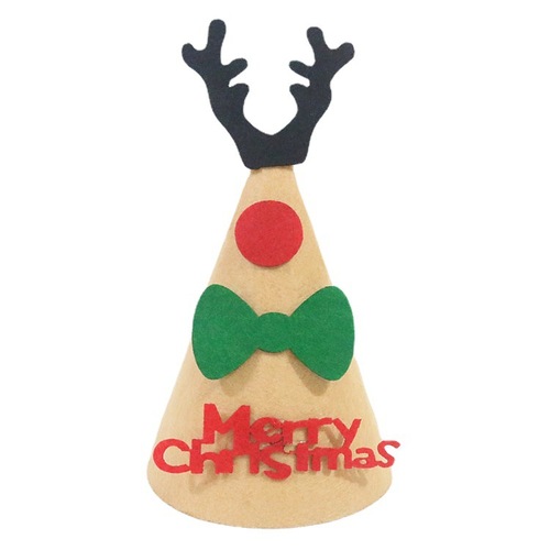 Cross-border wholesale Christmas felt hats Christmas party Christmas hats children's handmade DIY cartoon felt hats