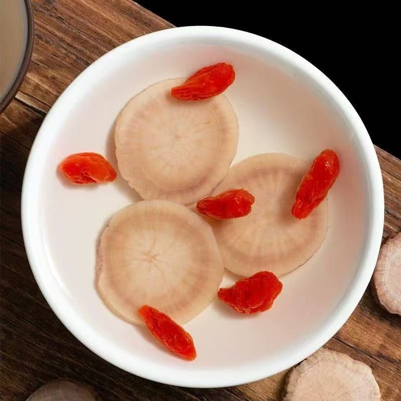 White Peony Root Slices Bai Shao 100g Dried TCM Herb for Decoction and Tea in use