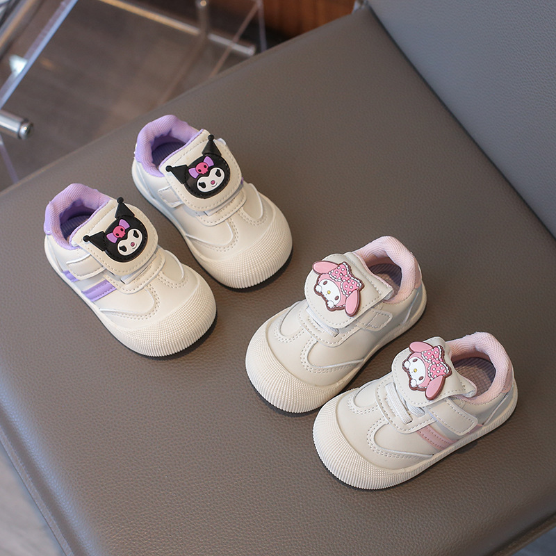秋季卡通女宝宝学步鞋软底防滑小童板鞋婴幼儿学步鞋代发清仓处理