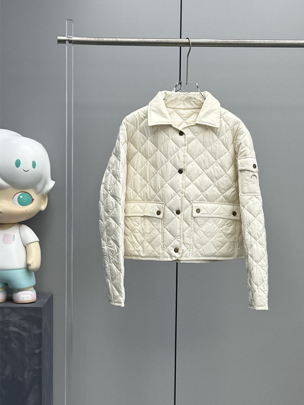 蒙家25ss M家新款Chitre 菱形绗缝加衬简约羽绒服夹克外套|undefined