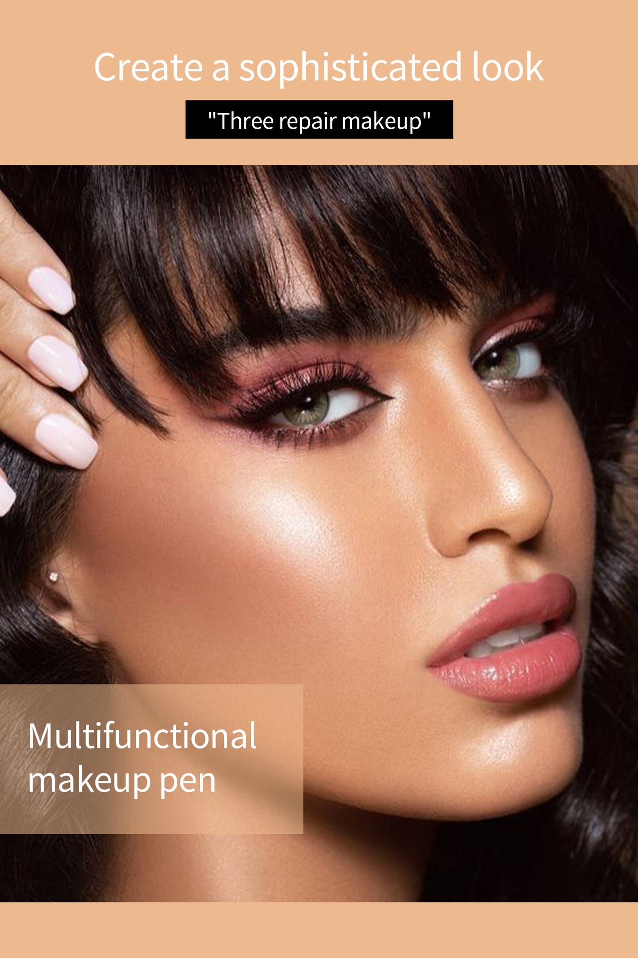 HelloKiss Liquid Highlighter Contouring Multi-functional Makeup Pen Sponge Tip Fine Sparkling Highlighter Liquid Blush Cross-border Application Scenario