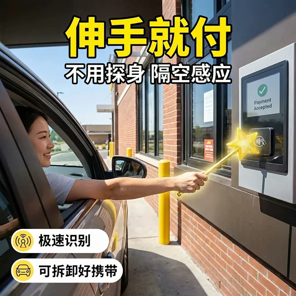 Cross-Border Hot-Selling Product 3D Printed Wand Tap to Pay Starlight Magic Wand Contactless Payment Card Holder