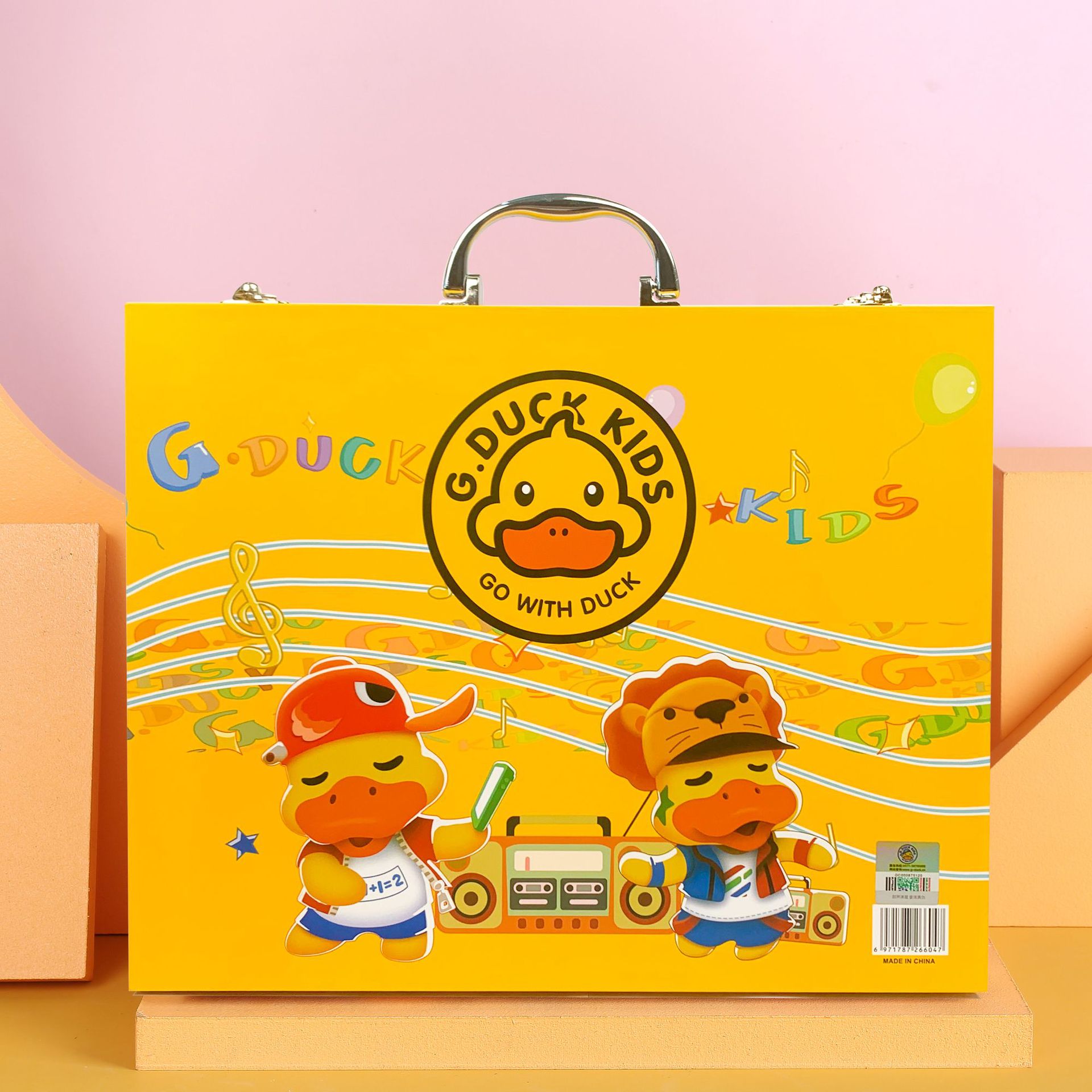 Harrow G.DUCK pequeño traje de pincel amarillo pluma de acuarela pintura para niños pequeño PATO amarillo juego de pinceles de 67 piezas