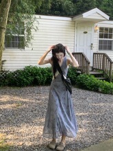 �ļ�������Ư����ɫ�黨����ȹŮ����V���������䳤ȹ�Ӻ��߶ȼ�