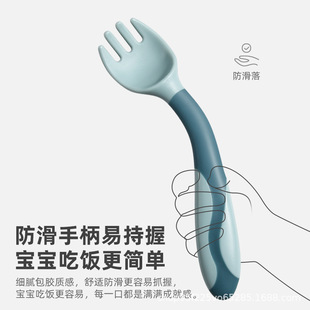 Children's silicone Pilsan Play Car, spoon, tableware for training for supplementary food, set 4