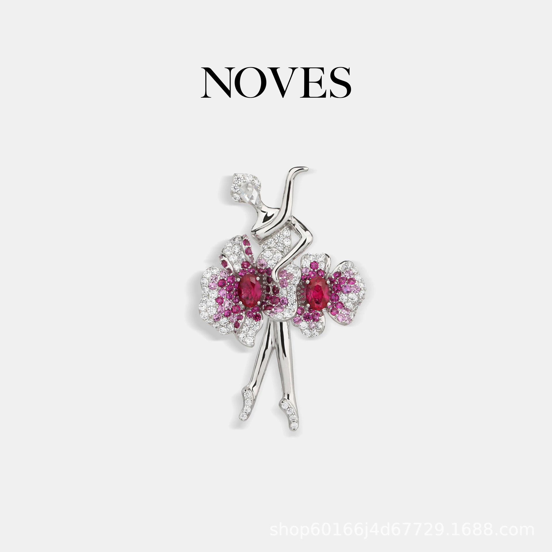 NOVES Nuvis танцует девушка брошь брошь ювелирные изделия женщины высокого уровня чувство ниши высокого класса брошь универсальный аксессуар