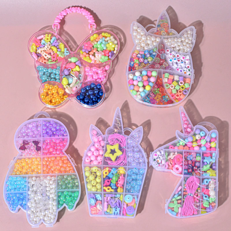 Children's beaded bracelet, smart toy, beads, materials set, necklace and bracelet, handmade