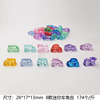 Toy, set, transparent decorations, cartoon colour map, jewelry, playground, with gem