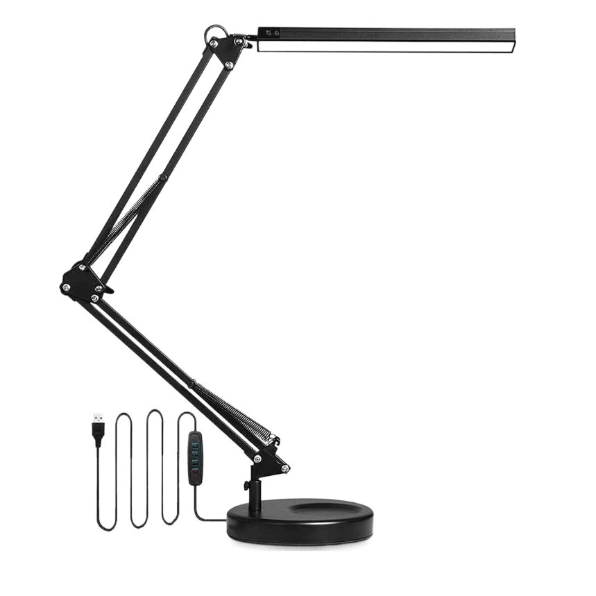 Настольная лампа с длинной рукой, слово обучение настольная лампа, рабочая лампа, компьютерная лампа, лампа USB, настольная лампа, американская настольная лампа, складная лампа