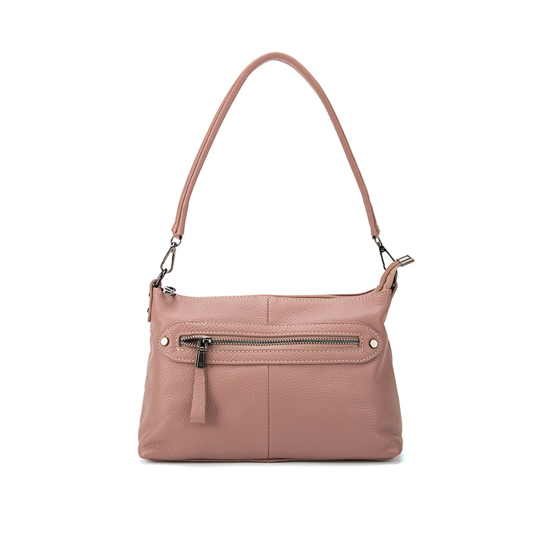 2023 nueva bolsa de mensajero de cuero suave bolsa de cuero genuino de gran capacidad para mujeres de mediana edad bolsa de hombro de la madre bolsa transfronteriza