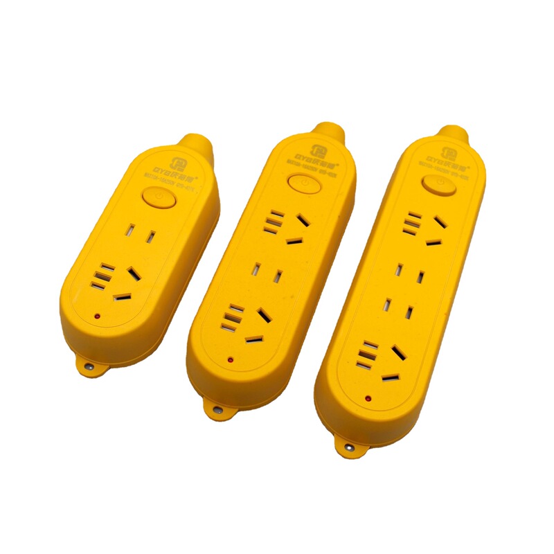 Yellow Switch Row Bag Indicator Hole with Switch Floor Drag Socket 7 Holes 12 Holes 14 Holes Kidsren's Anti-electric Shock