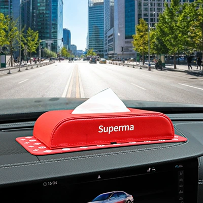 Car tissue box Internet celebrity Car tissue box/set - one-red-superma-sitting-tissue-box