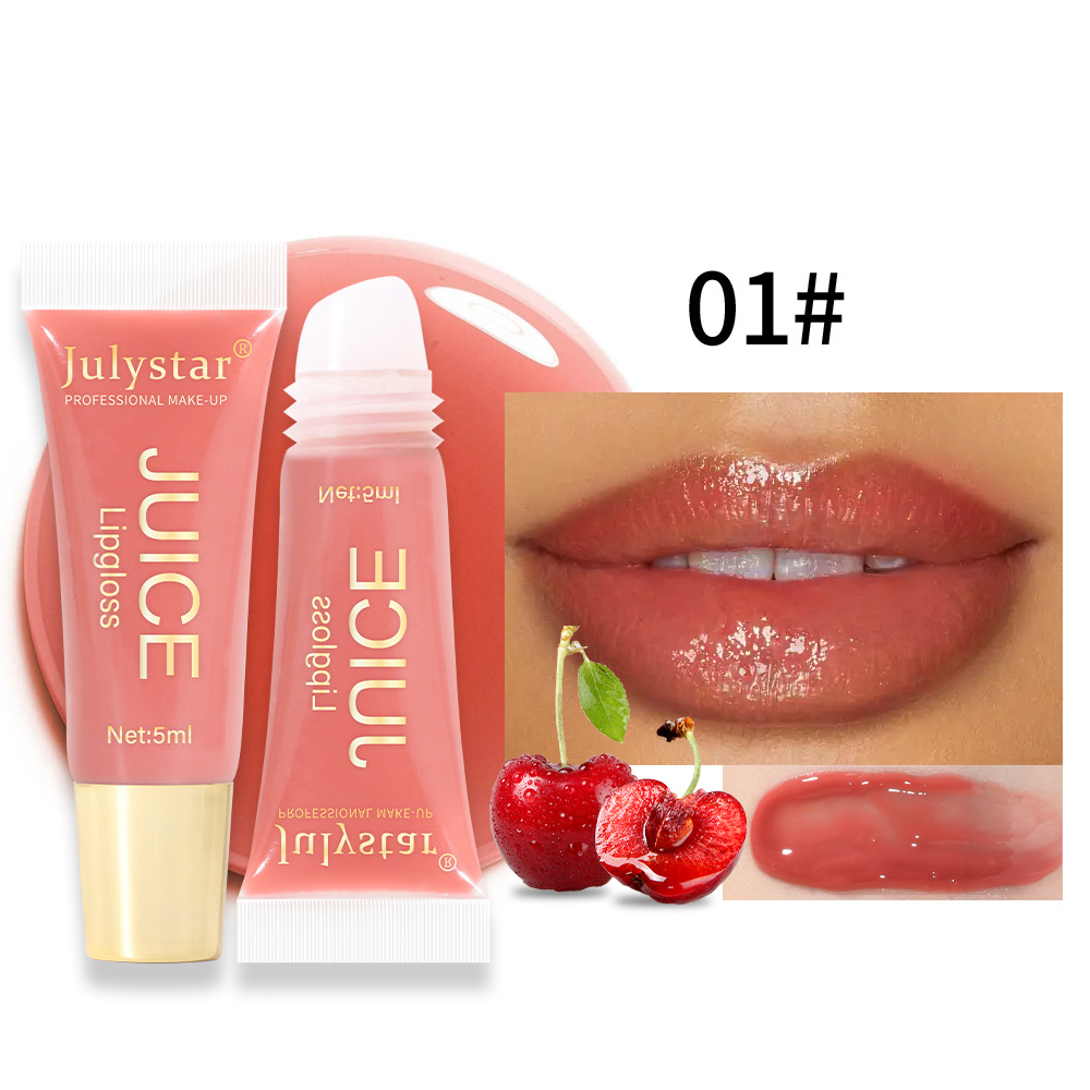 Julystar's best-selling Hydrating Lip Gloss with fruity flavor, long-lasting moisturizing and hydrating soft tube lip gloss set undefined